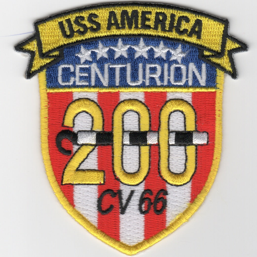 USS America (CV-66) '200 Traps' Patch
