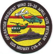 CVA-41 1975 "Frequent Wind" Cruise Patch