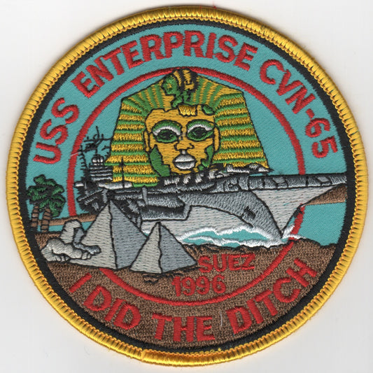 CVN-65 1996 'DITCH' Patch (Color)