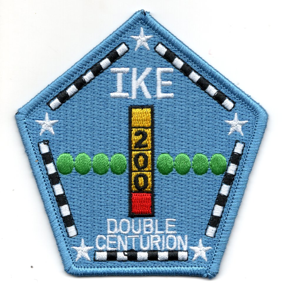 CVN-69 'SET OF TRAPS' Patches (4)