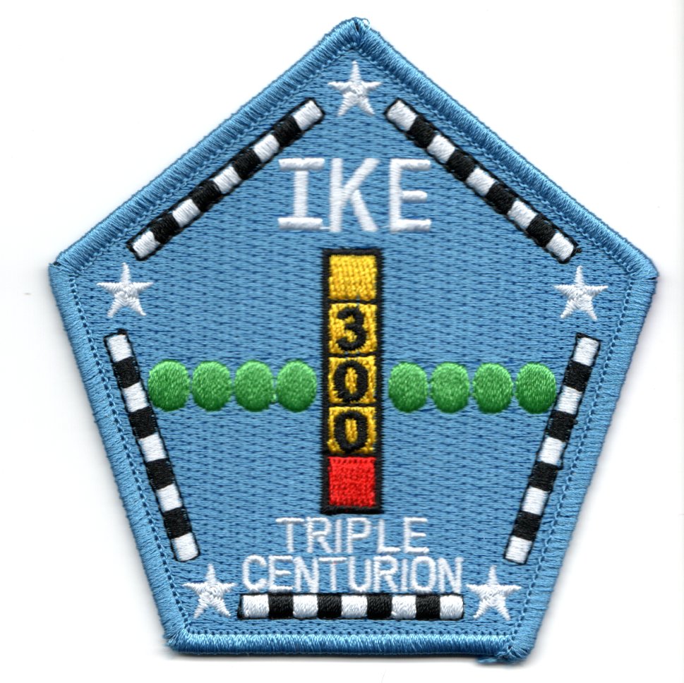 CVN-69 'SET OF TRAPS' Patches (4)