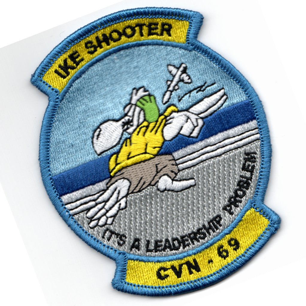 CVN-69 'IKE' Shooter Patch (Blue)