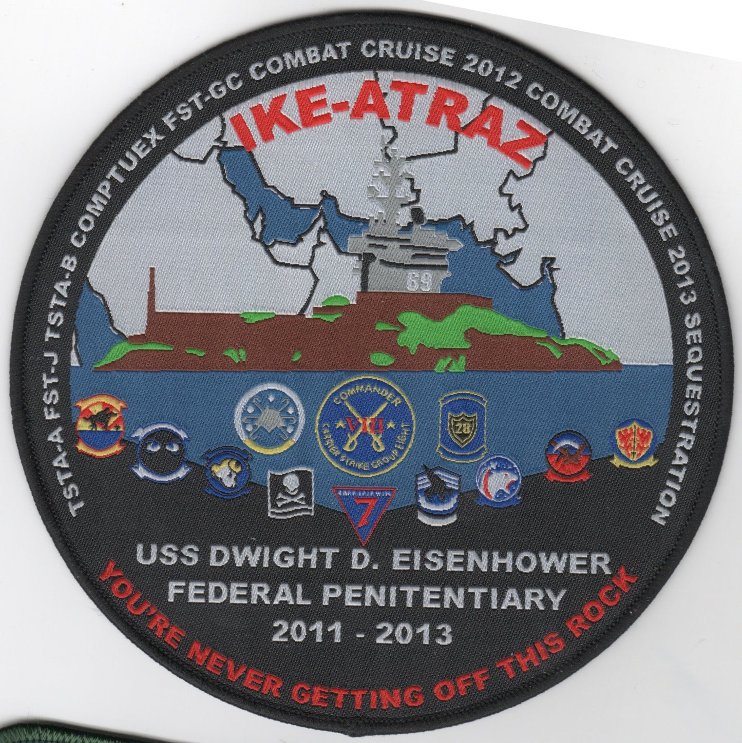 CVN-69/VFA-143/CVW-7 2011-2013 'IKE-ATRAZ' Cruise Patch
