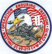 CVN-70/VF-213 OEF Cruise (Rnd/White/Eaglehead)