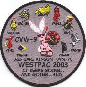 CVN-70/CVW-9 "Bunny" Cruise Patch