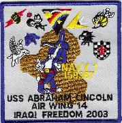 CVN-72 2002/2003 OIF 'Gaggle' Patch