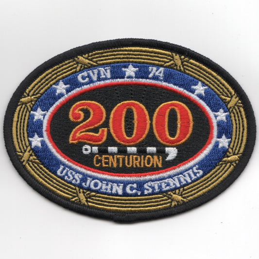 USS John C. Stennis (CVN-74) '200-Night Traps' Patch