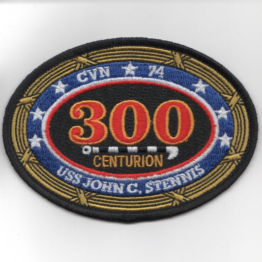 USS John C. Stennis (CVN-74) '300-Night Traps' Patch