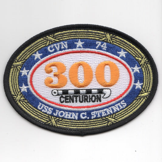 USS John C. Stennis (CVN-74) '300 Traps' Patch