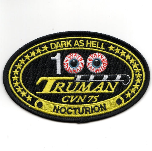 CVN-75 '100 Night Traps' (Oval/Black)