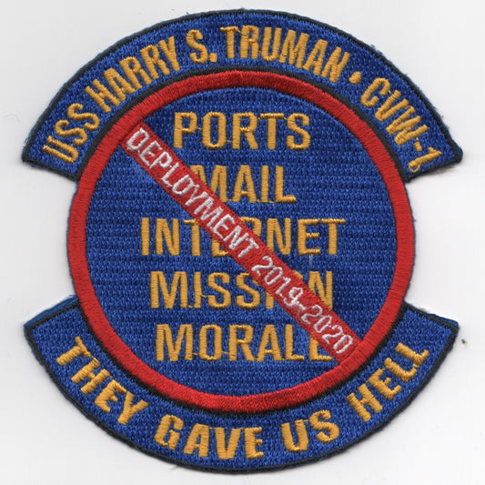 CVN-75/CVW-1 2019 'MISSED PORTS' Patch