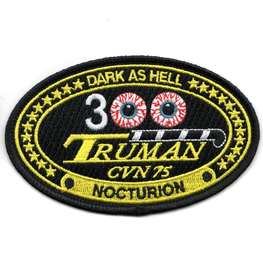 CVN-75 '300 Night Traps' (Oval/Black)