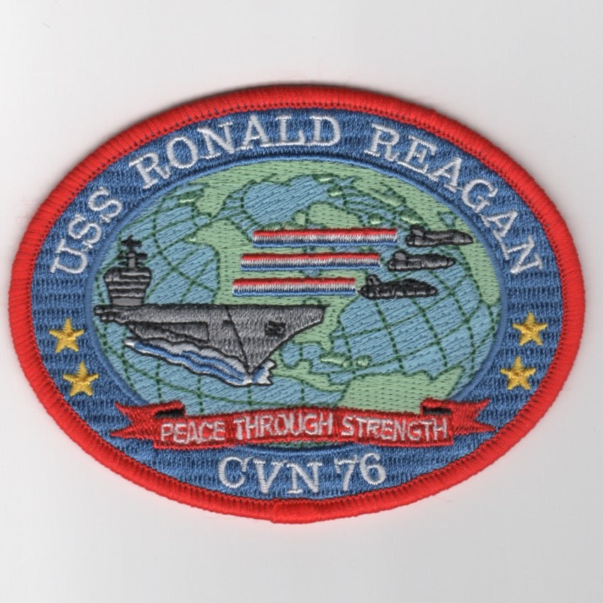 USS Ronald Reagan (CVN-76) Ship Patch (Large)