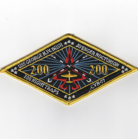 CVN-77 '200 Night Traps' Patch
