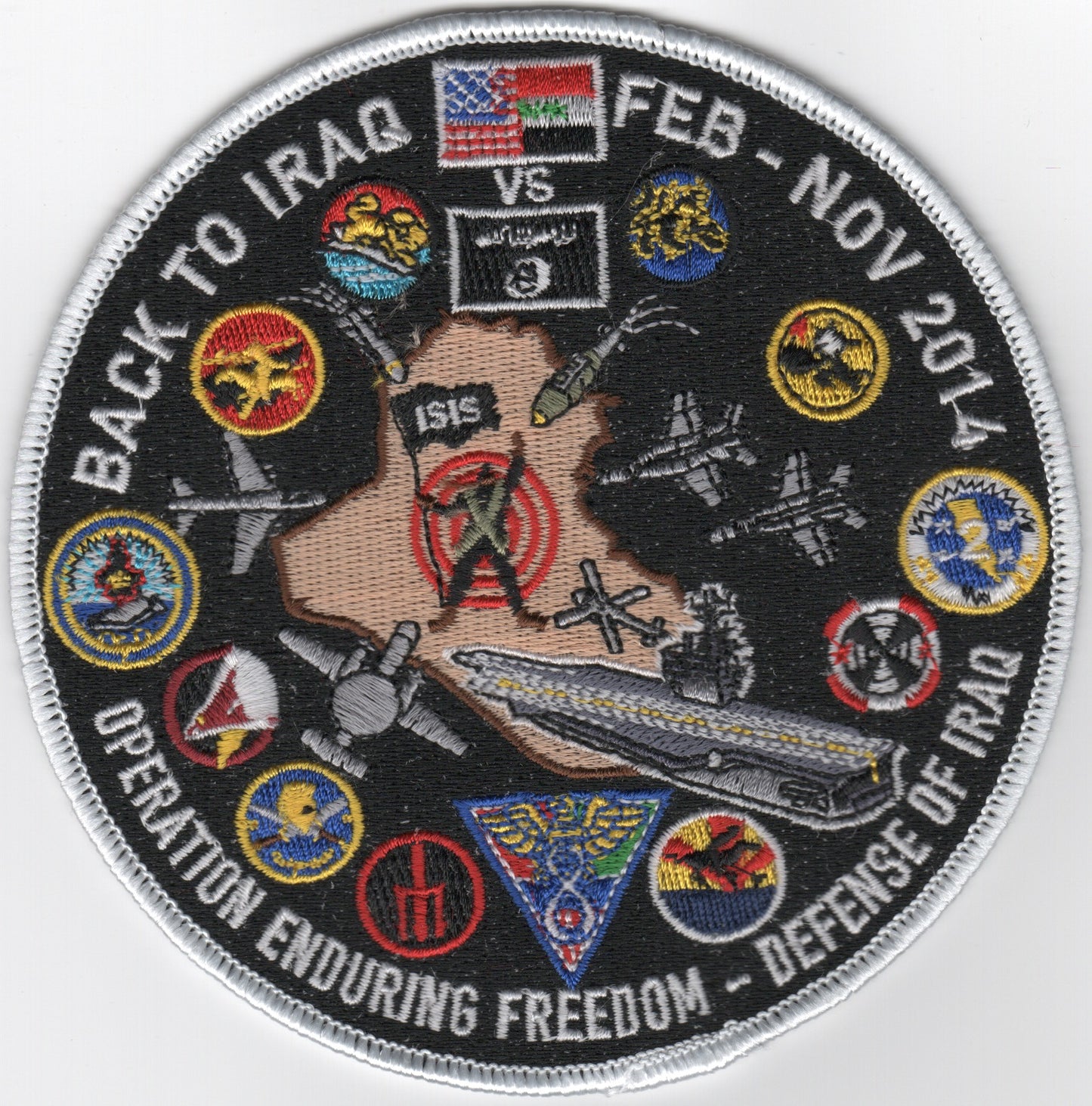 CVN-77/CVW-8 2014 'Back to Iraq' Cruise Patch