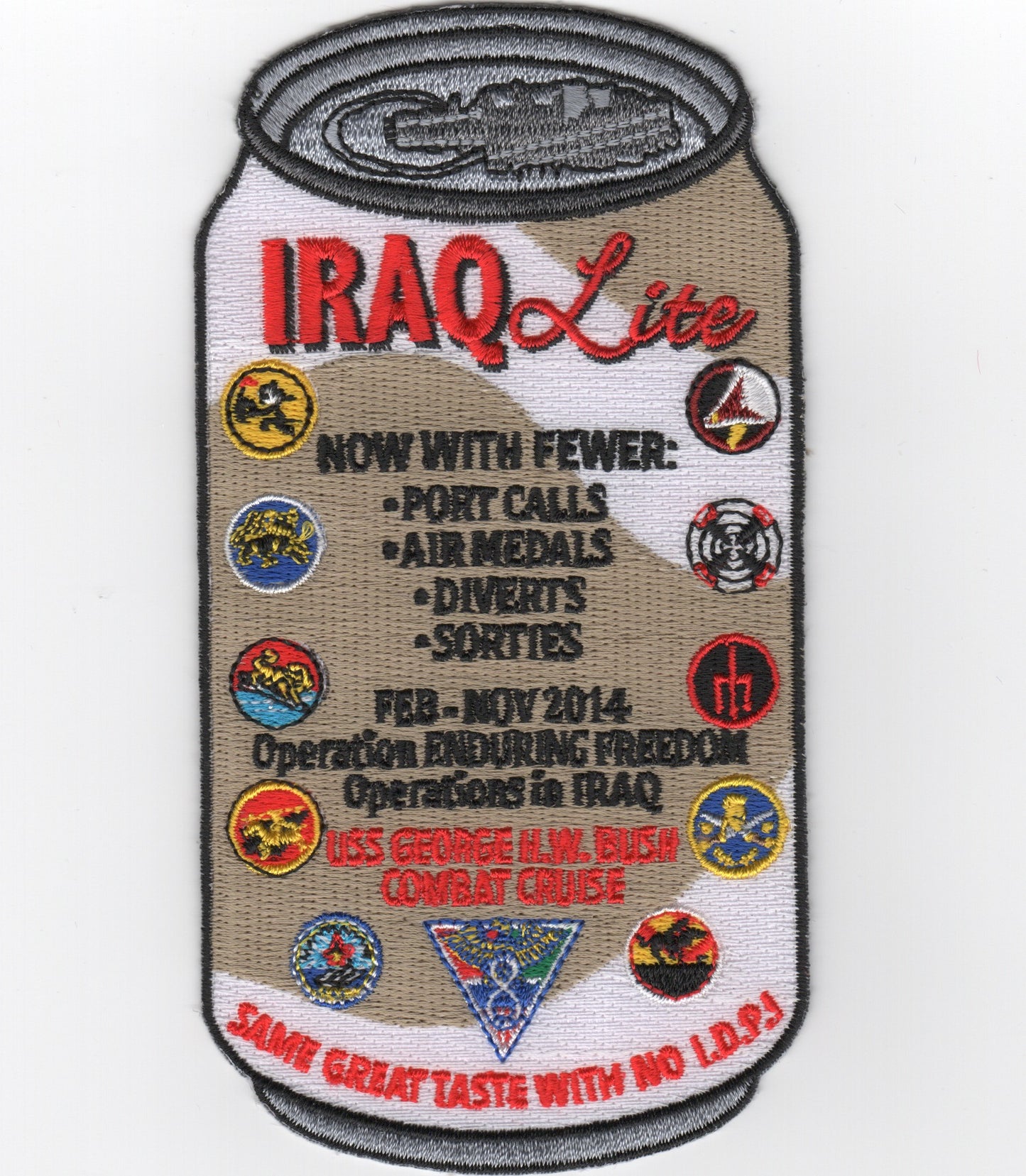 CVN-77/CVW-8 2014 'Iraq Lite' Cruise Patch