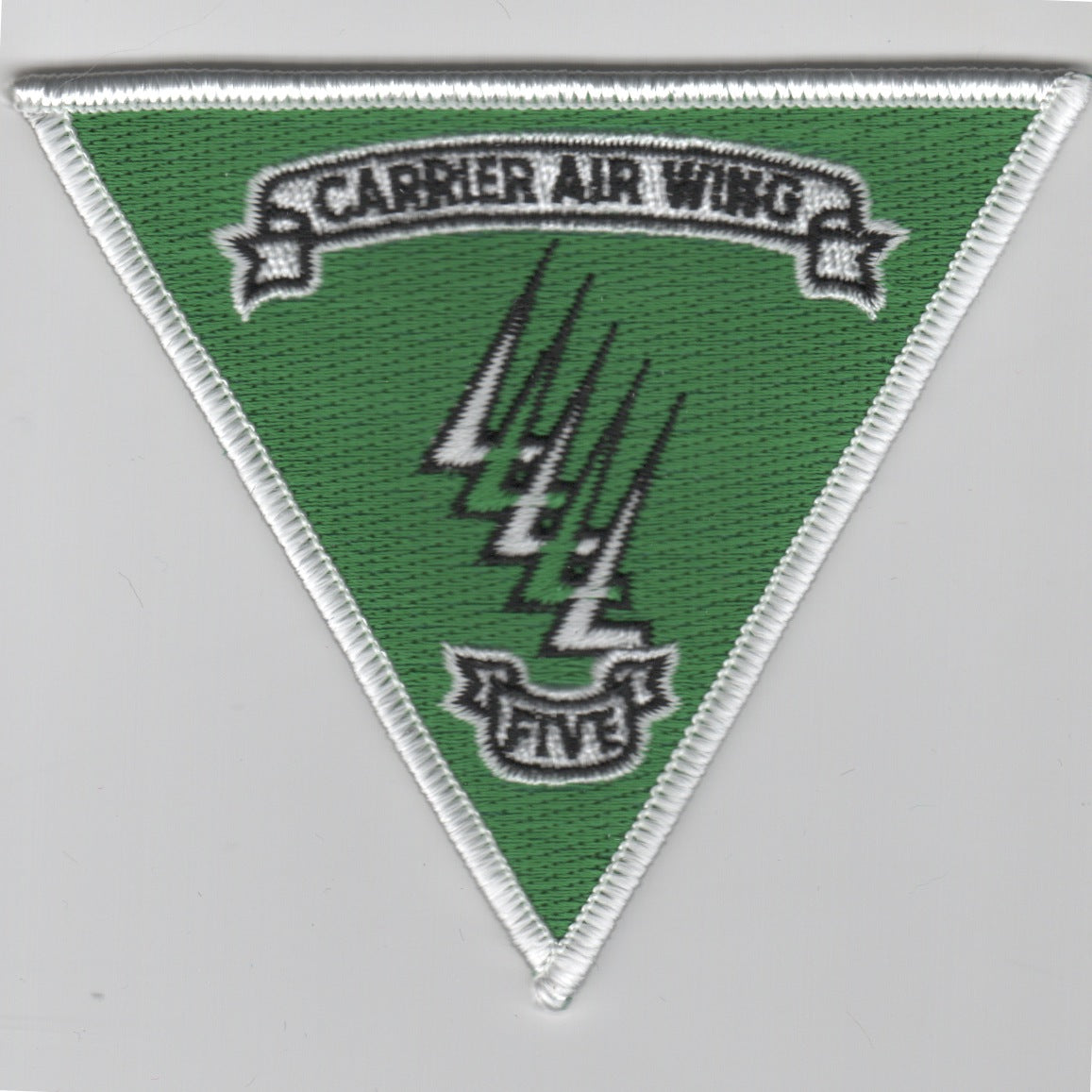 CVW-5 Triangle Patch (Green/White Border)