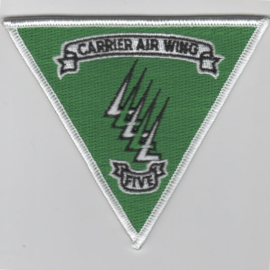 CVW-5 Triangle Patch (Green/White Border)
