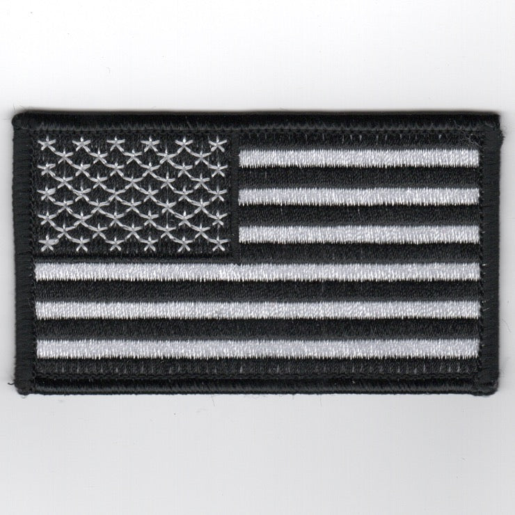 American Flag (Black/White-No V)