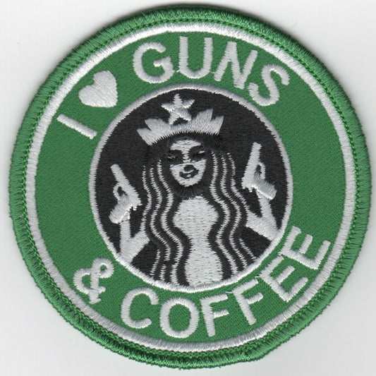 'I LOVE GUNS & COFFEE' Patch