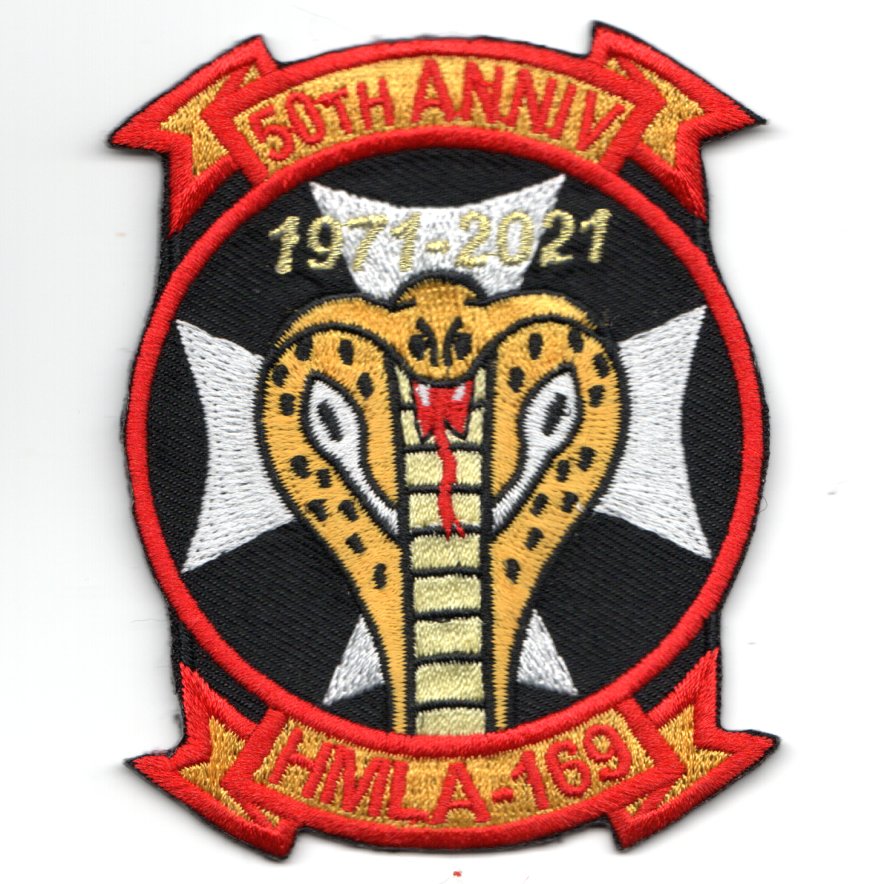 HMLA-169 '50th Anniv' Patch (Small)