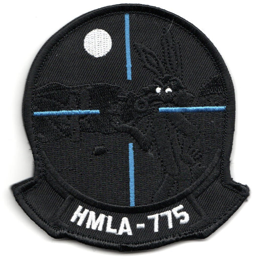 HMLA-775 Squadron Patch (Black/LARGE)