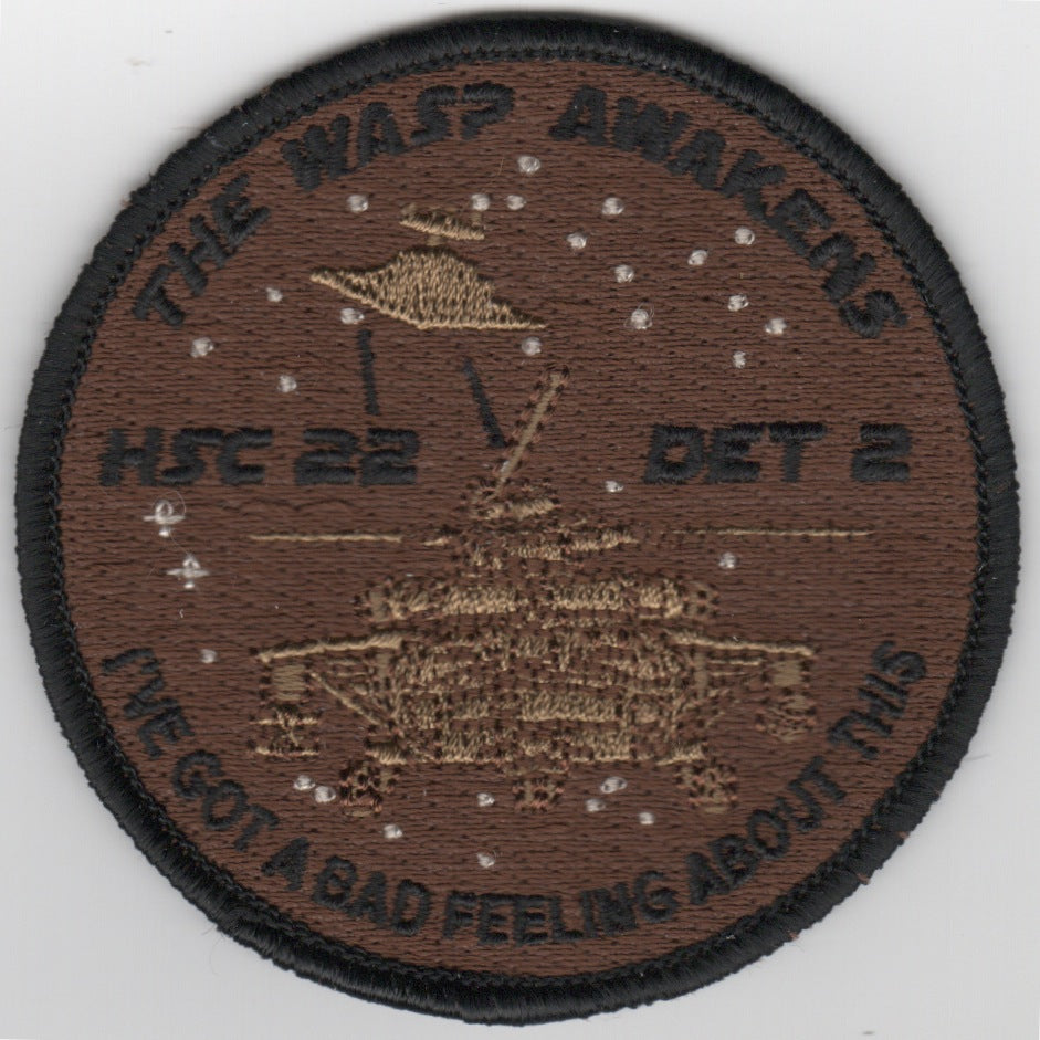 HSC-22/DET-2 'WASP AWAKENS' Patch (Des)