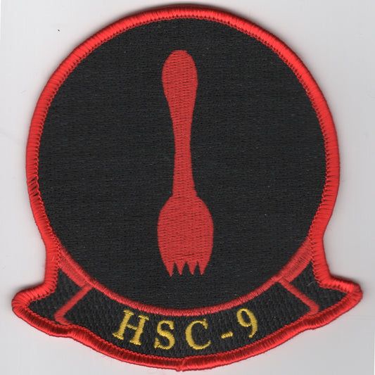 HSC-9 Sqdn 'SPORK' Patch (Black)