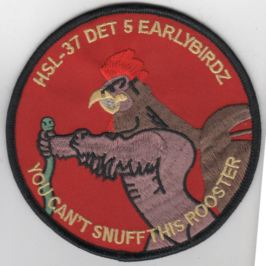 HSL-37 DET-5 'EARLYBIRDZ' Patch (Red)