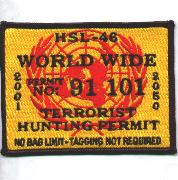 HSL-46 "Terrorist Hunting Permit" Patch