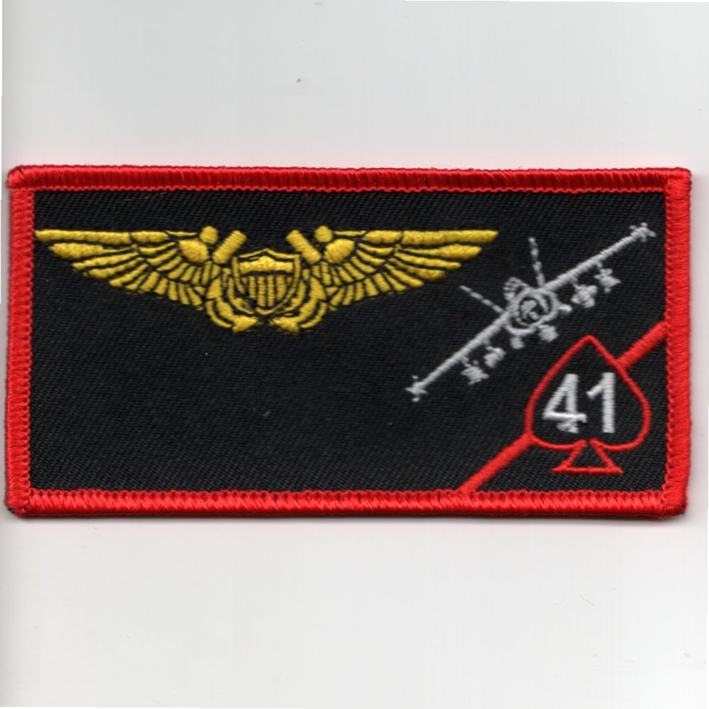 VFA-41 WSO Nametag (Red Border w/F-18)