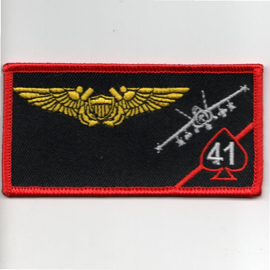 VFA-41 WSO Nametag (Red Border w/F-18)