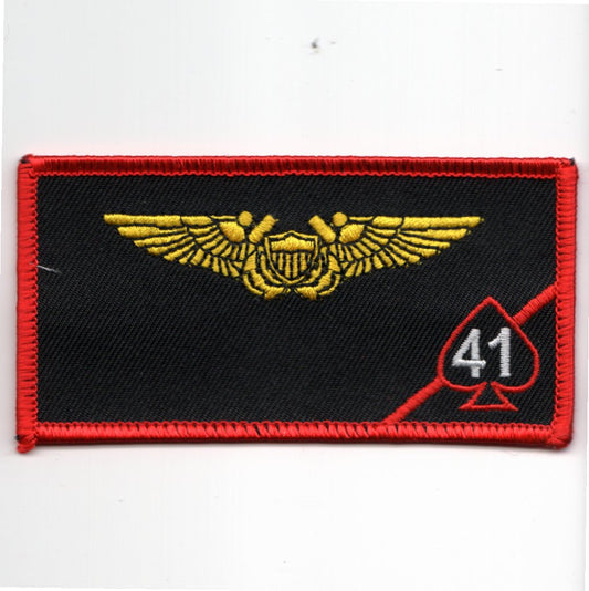 VFA-41 WSO Nametag (Red Border w/o F-18)