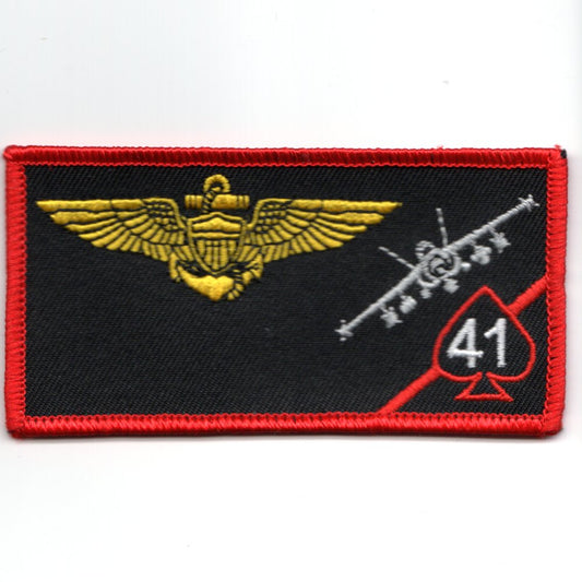 VFA-41 PILOT Nametag (Red Border w/F-18)
