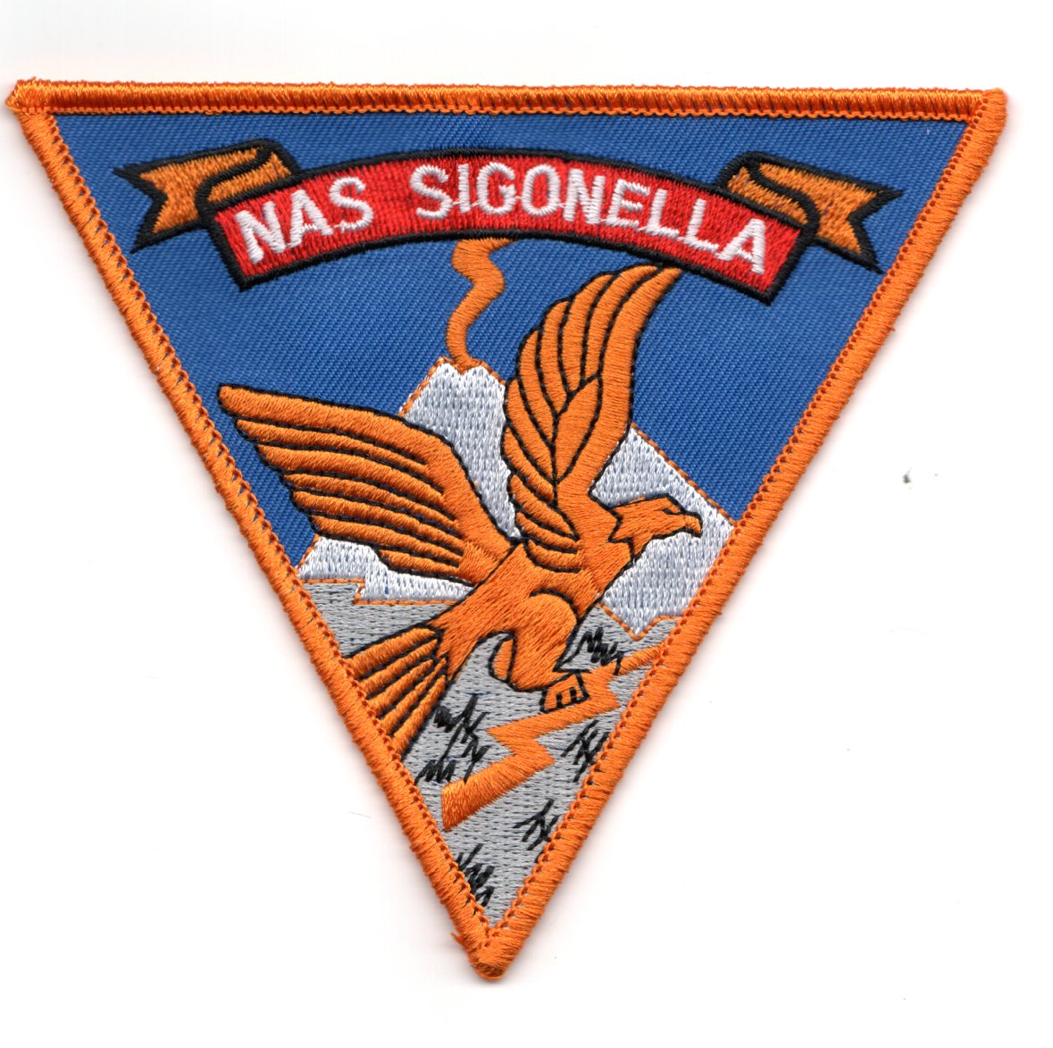 NAS Sigonella Patch (Orange Border)