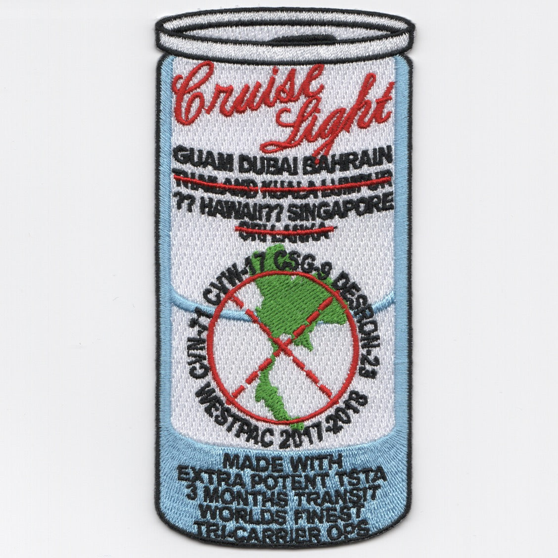 VAW-116/CVN-71/CVW-17 'Cruise Light' 2018 Cruise Patch