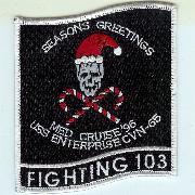 CVN-65/VF-103 1996 Christmas Cruise Patch