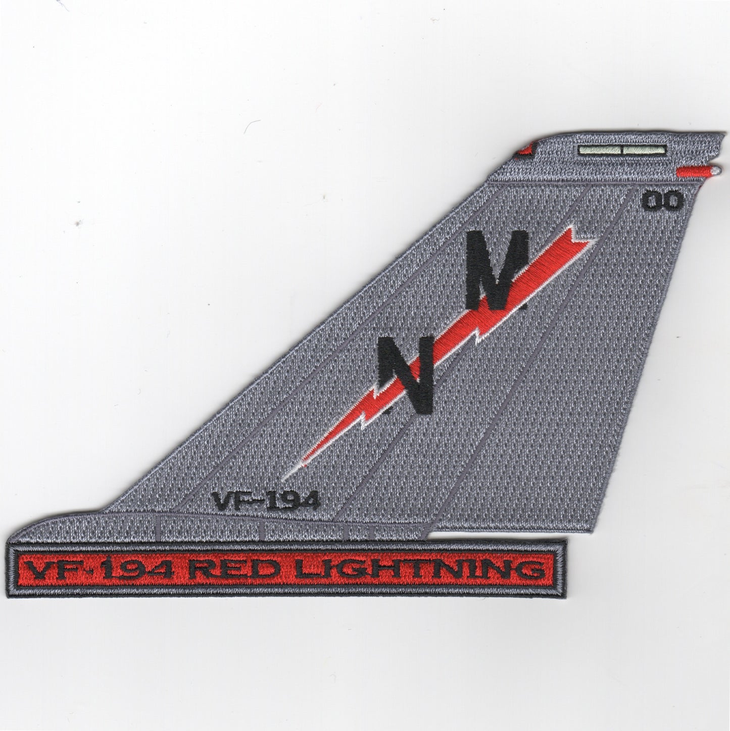 VF-194 F-14 Tailfin (Text/Red Lightning)