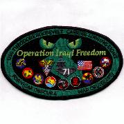 CVN-71/VF-213 OIF Cruise Patch (Green Oval)