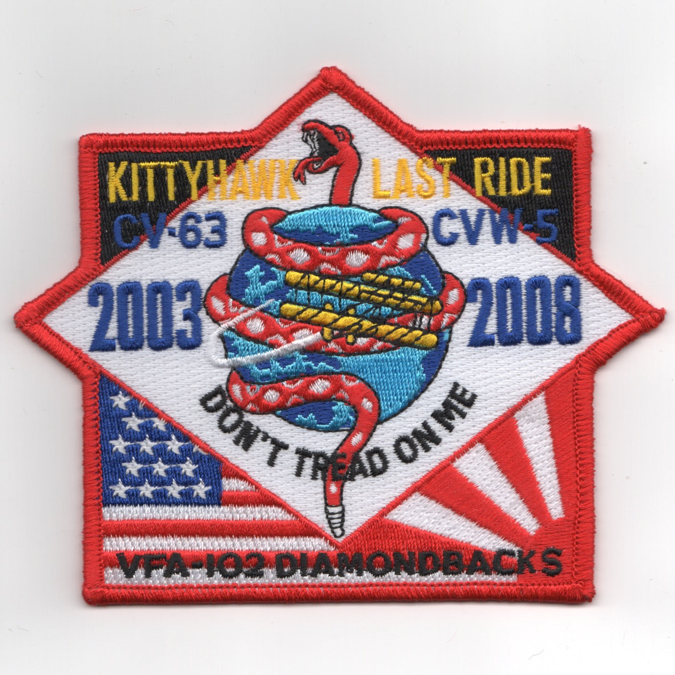 VFA-102 2008 'LAST RIDE' Patch (Diamond)