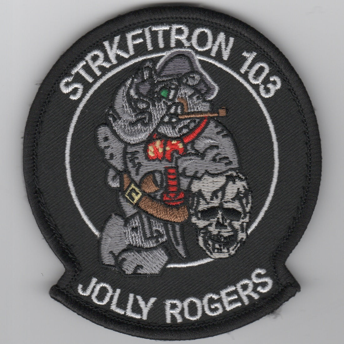 VFA-103 'Rhino Leaning on Skull' (Blk Border)