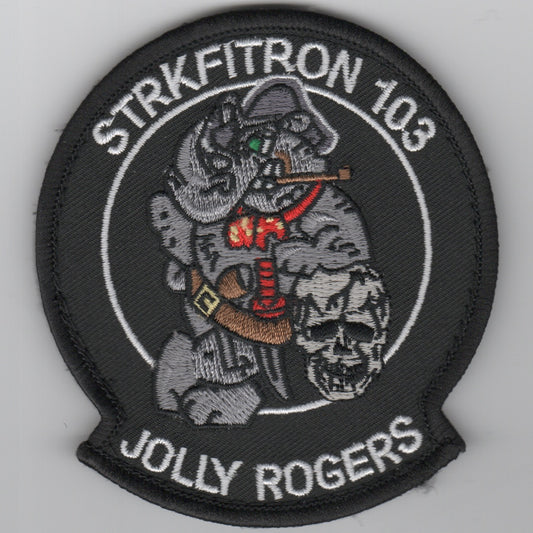 VFA-103 'Rhino Leaning on Skull' (Blk Border)