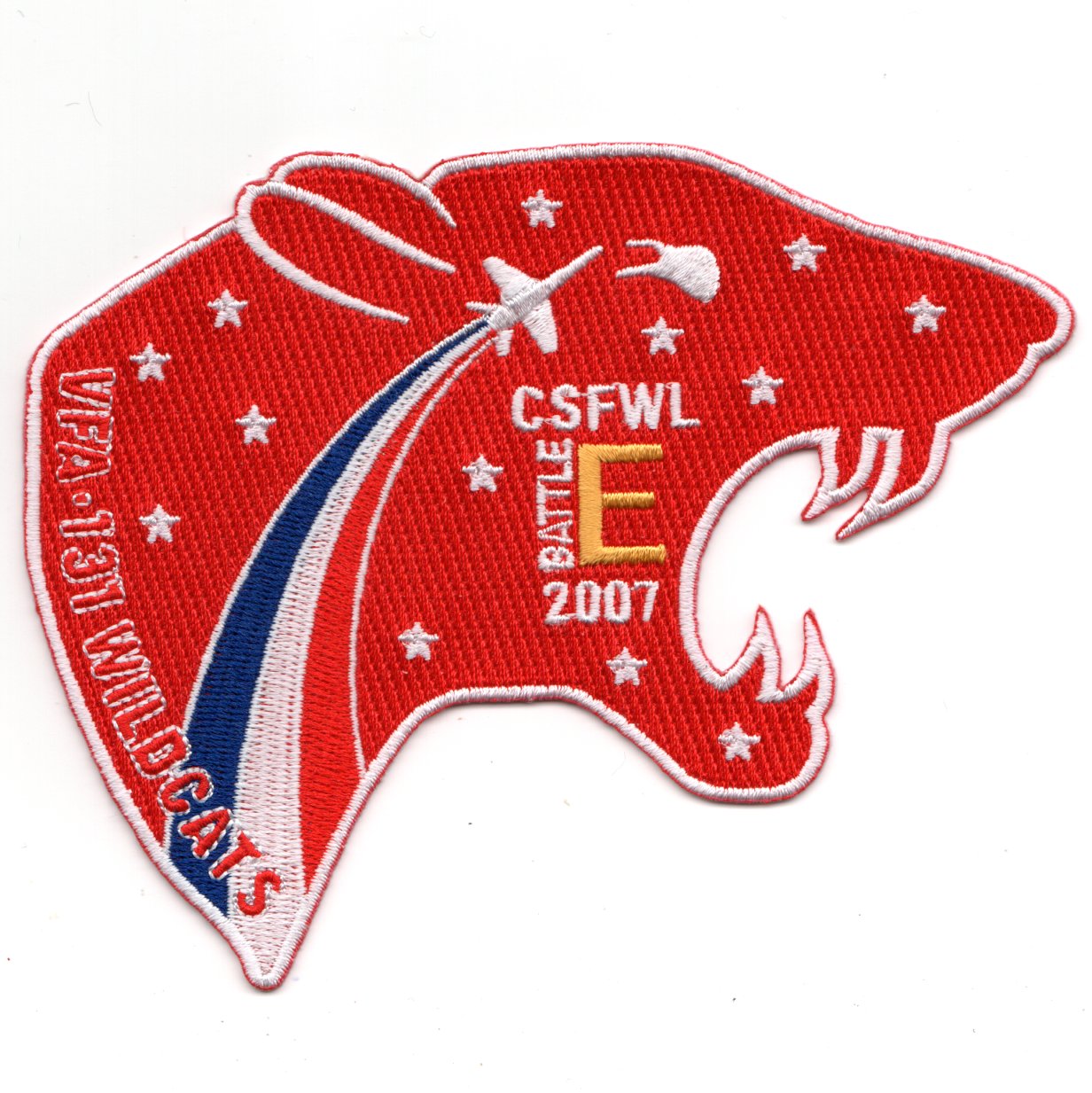 VFA-131 2007 *Battle 'E'* Patch (Red Cat-head)
