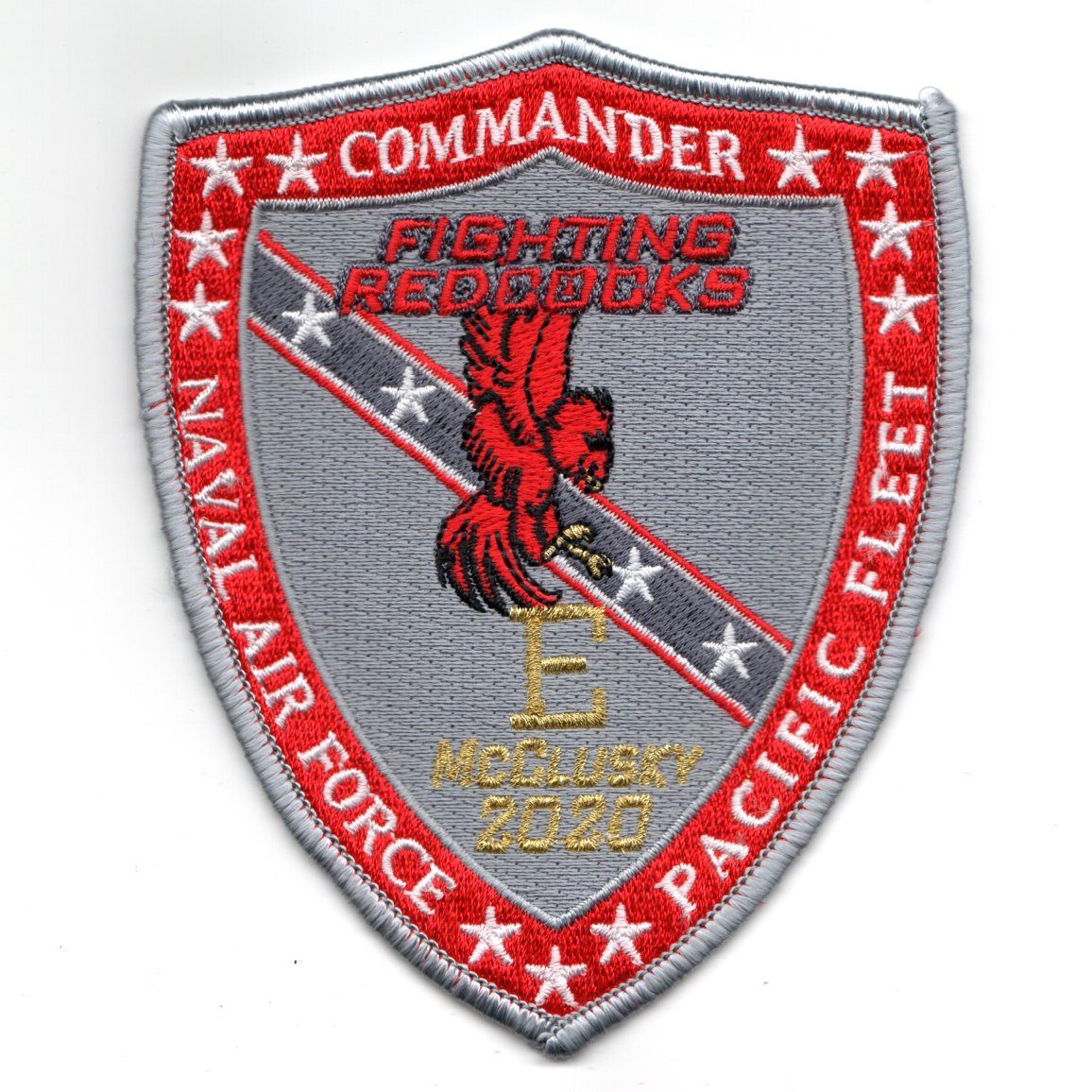 VFA-22 2020 'BATTLE E' Shield (Gray/Red)