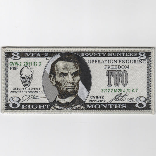 VFA-2 '8-Dollar Bill' 2012 Cruise Patch