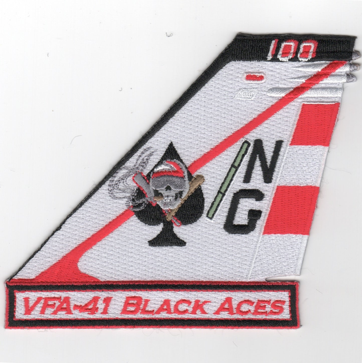 VFA-41 TAILFIN Patch (White)