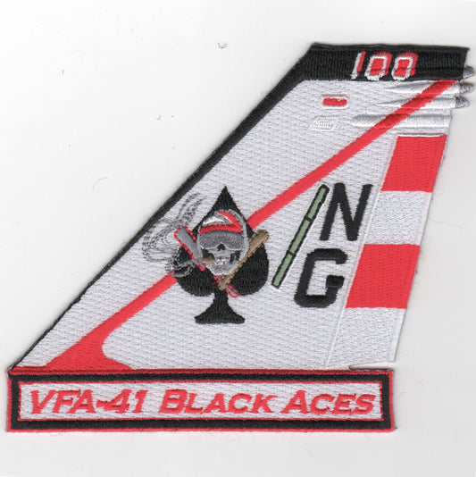 VFA-41 TAILFIN Patch (White)