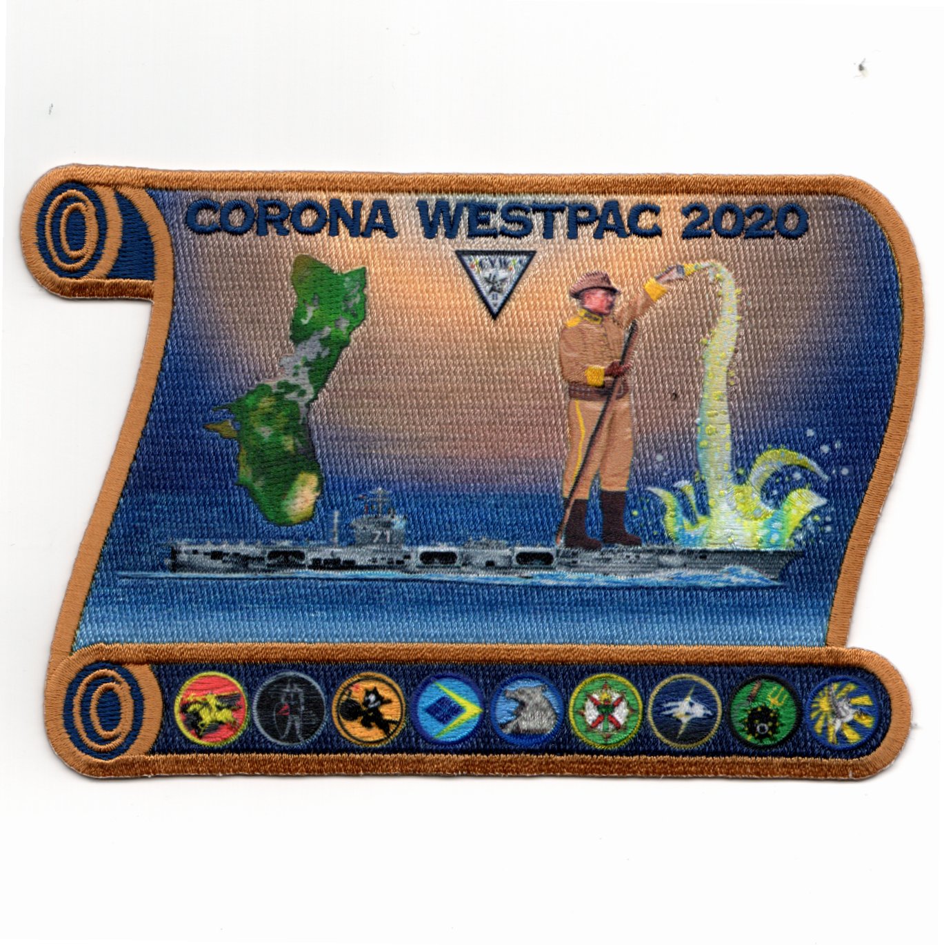 VFA-87/CVW-9 2020 WESTPAC 'SCROLL' Patch (Set of 2)