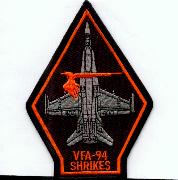 VFA-94 Aircraft 'Coffin' Patch (Black)