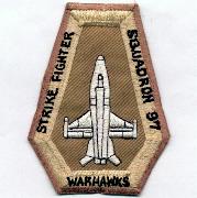 VFA-97 Diamond Aircraft Patch (Desert)